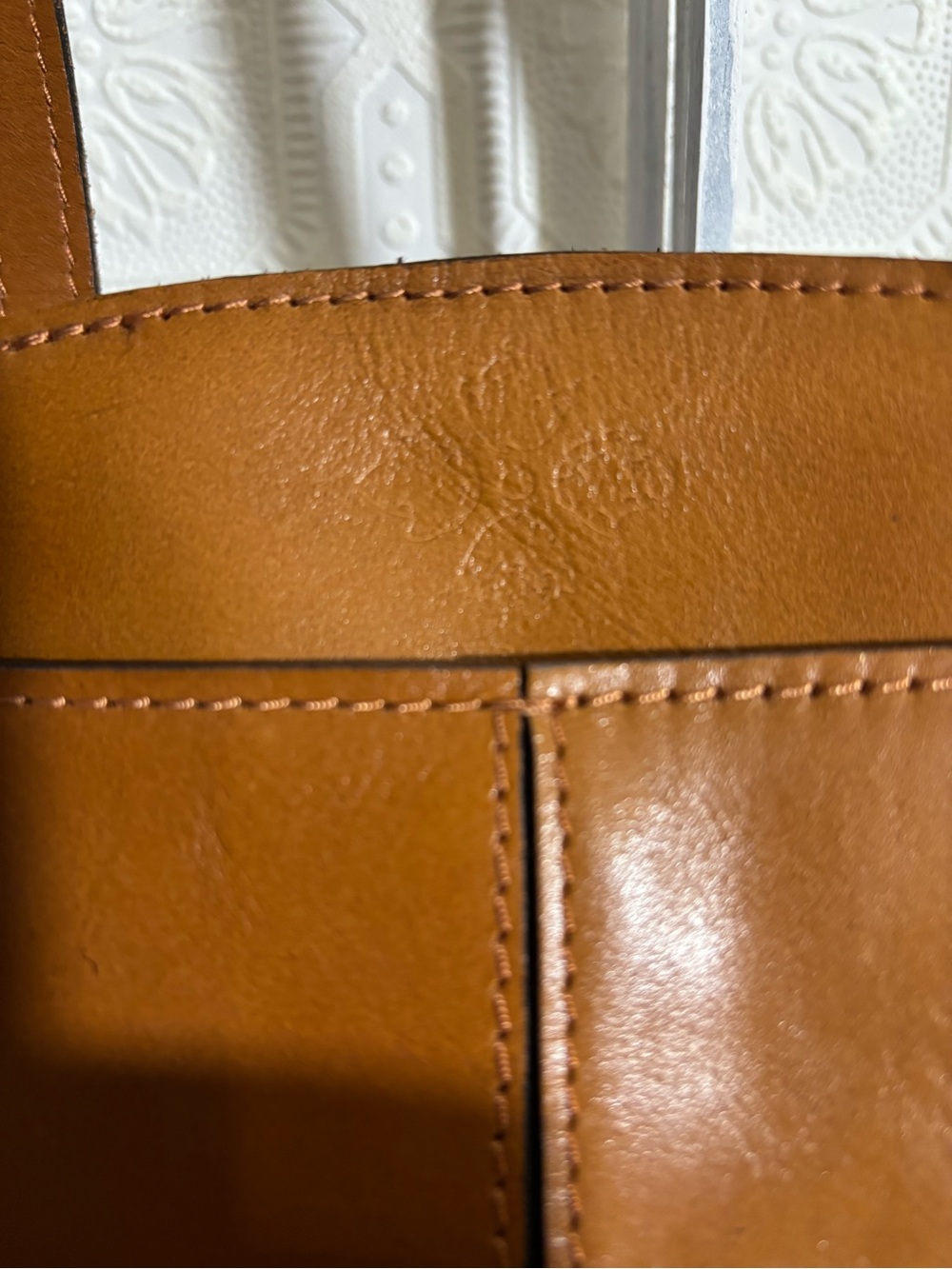 Patricia Nash Leather shoulder brown purse
